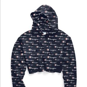 Champion cropped hoodie
